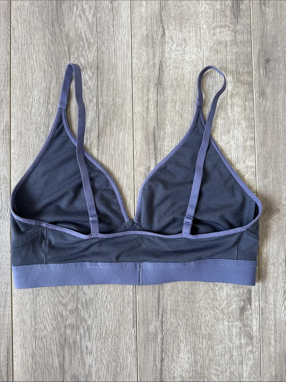 REI Co-op Merino Bralette Odyssey Gray Size Small Wool Blend Adjustable Straps